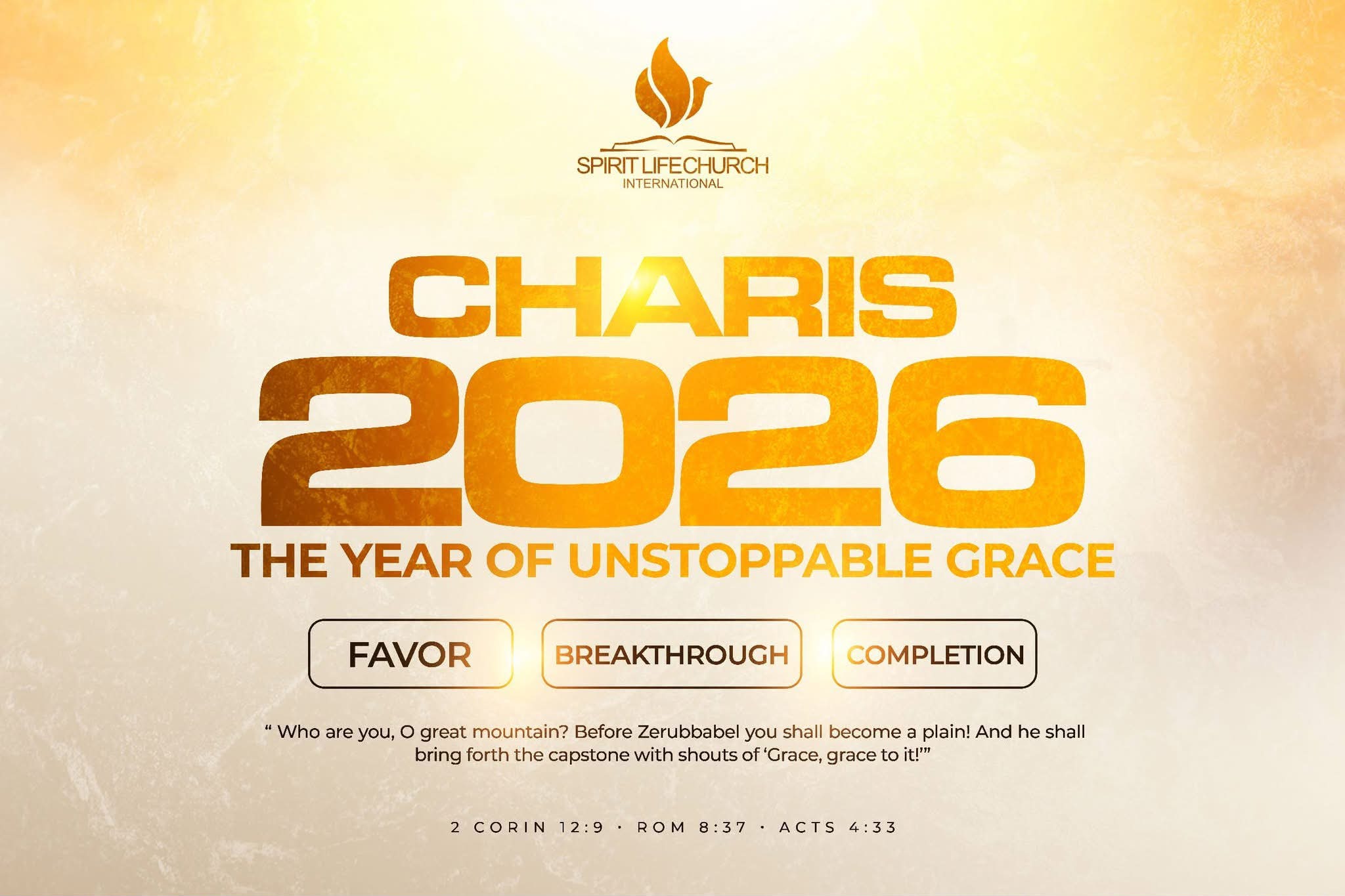 Theme Of The Year: Charis 2026, The Year of Unstoppable Grace